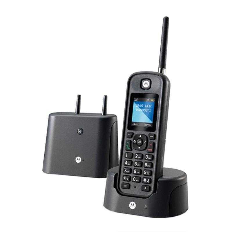 MOTOROLA O201 Telefono DECT Largo Alcance Negro