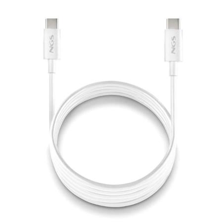 NGS CABLE CARGA RAPIDA USB-C A USB-C 1M BLANCO
