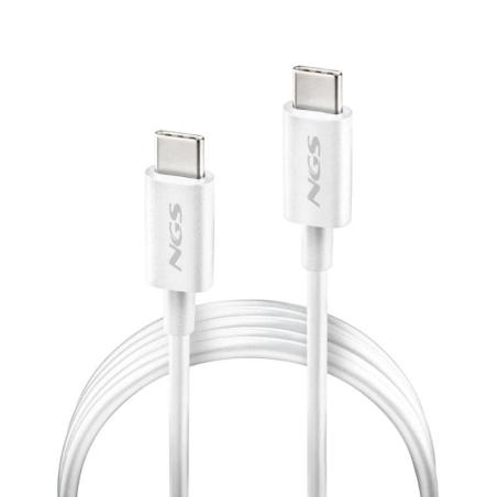 NGS CABLE CARGA RAPIDA USB-C A USB-C 1M BLANCO