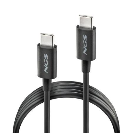 NGS CABLE CARGA RAPIDA USB-C A USB-C 1M NEGRO