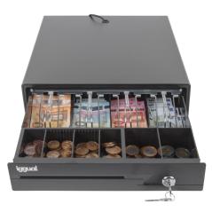 iggual Cajón Portamonedas IRON-10 38cm 4+6 negro