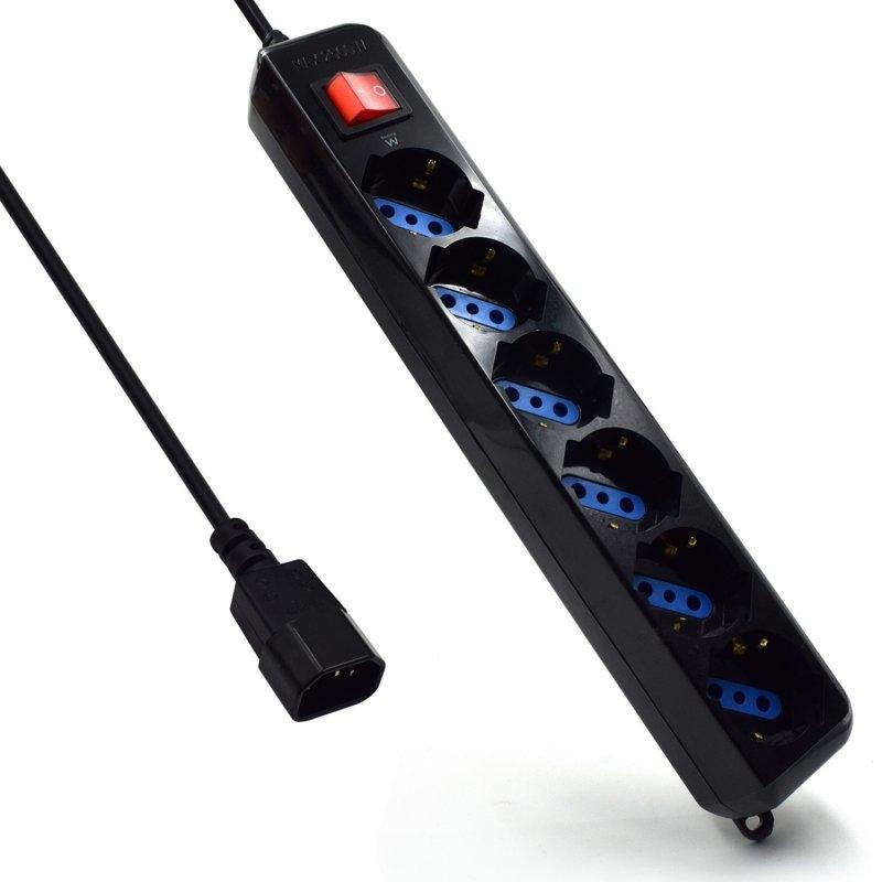 Ewent Ew3925 Regleta de 6 tomas con proteccion Ewent Ew3925 Regleta de 6 tomas con proteccion