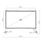 iggual Pantalla exterior portable 120" 265x149 cm iggual Pantalla exterior portable 120" 265x149 cm