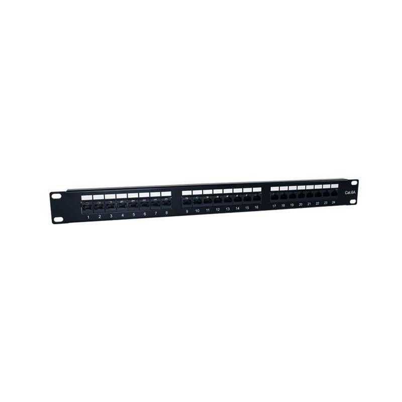 2LAN Patch Panel 19" CAT6A 24 Puertos UTP