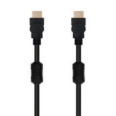 Nanocable Cable HDMI con ferrita, M-M, negro, 10m