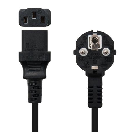 Nanocable Cable alim. CPU, CEE7/M-C13/H, negro, 5m