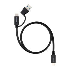 Nanocable Cable USB-C+USB-A/USB-C 3.2 GEN2 3 M