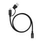 Nanocable Cable USB-C+USB-A/USB-C 3.2 GEN2 3 M Nanocable Cable USB-C+USB-A/USB-C 3.2 GEN2 3 M