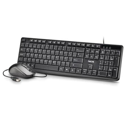 NGS Kit Teclado+Ratón con cable Cocoa