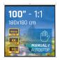 iggual Pantalla manual 1:1 100" 180x180 cm iggual Pantalla manual 1:1 100" 180x180 cm