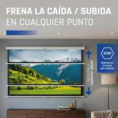 iggual Pantalla manual 1:1 112" 200x200 cm