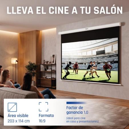 iggual Pantalla manual 16:9 92" 203x114 cm