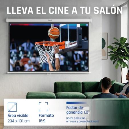 iggual Pantalla manual 16:9 106" 234x131 cm
