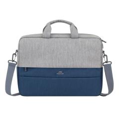 RIVACASE 7532 Grey/blue Prater Maletín 15,6" gris-