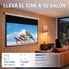 iggual Pantalla manual 16:9 72" 159x89 cm