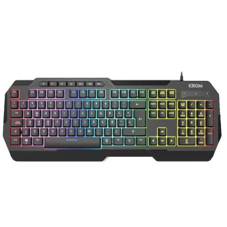 KROM KENTA PC Combo Gaming 4 en 1 RGB Negro