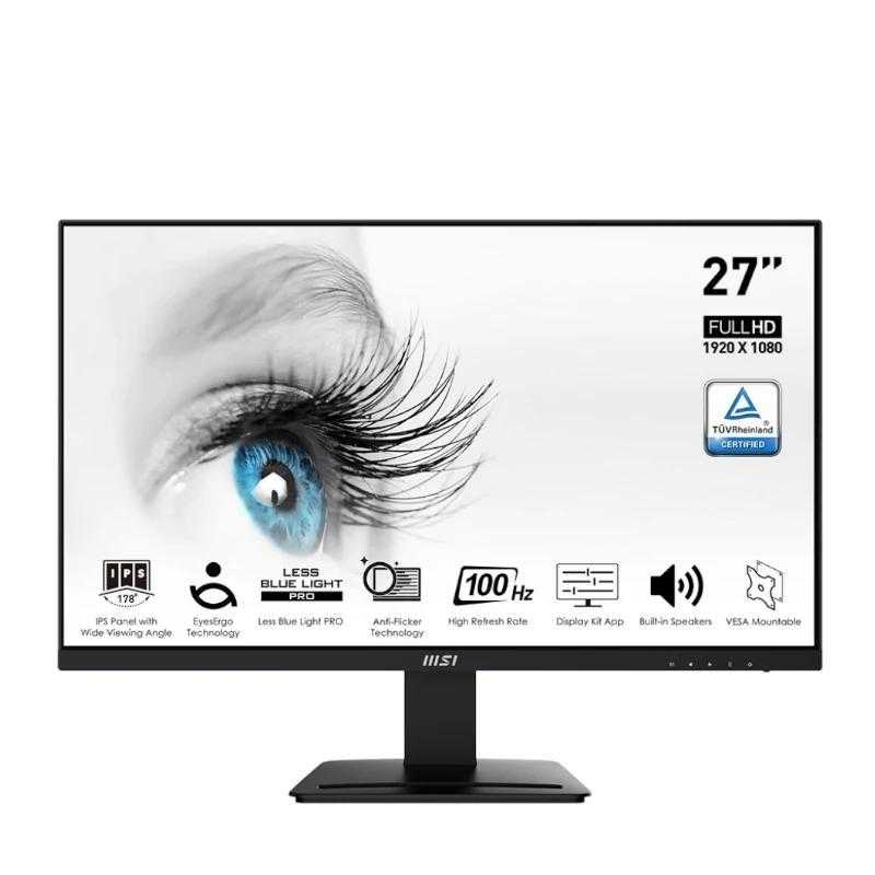 MSI MP273A Monitor 27" IPS FHD 16:9 VGA DP HDMI MM