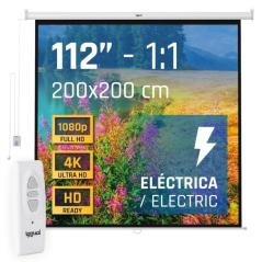 iggual Pantalla eléctrica 1:1 112" 200x200 cm