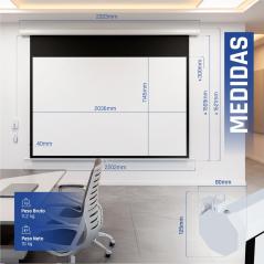 iggual Pantalla eléctrica 16:9 92" 203x114 cm