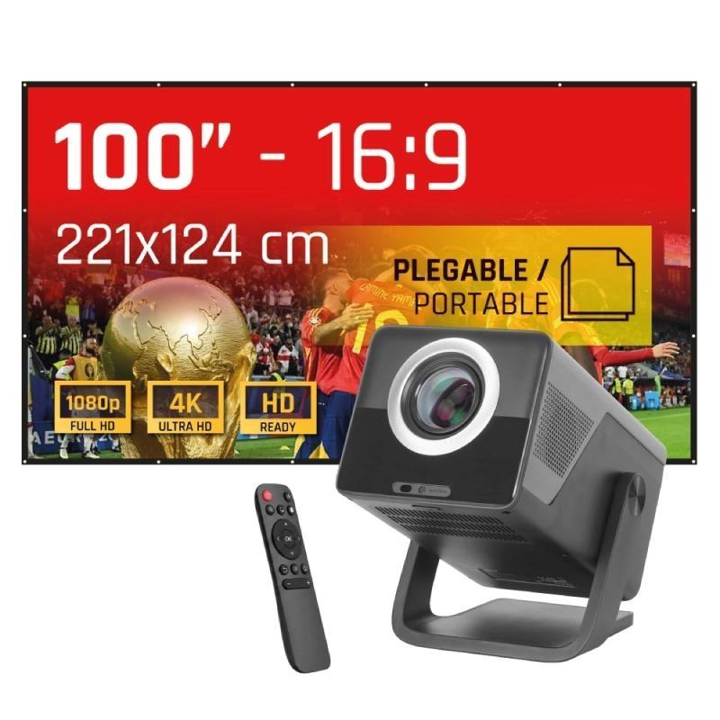 iggual Pack proyector 4K + lona proyección120" iggual Pack proyector 4K + lona proyección120"