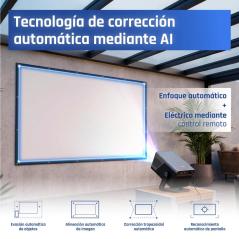 iggual Pack proyector 4K + lona proyección120"