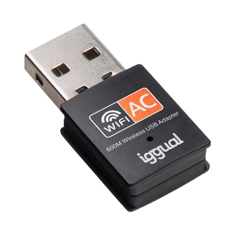 iggual Adaptador USB Wifi 600 Mbps dual 2.4G/5G iggual Adaptador USB Wifi 600 Mbps dual 2.4G/5G