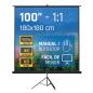 iggual Pantalla 100" 180x180 cm 1:1 trípode+bolsa iggual Pantalla 100" 180x180 cm 1:1 trípode+bolsa