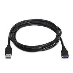 Aisens Cable USB 3.0 Tipo A/M-A/H negro 1.0m