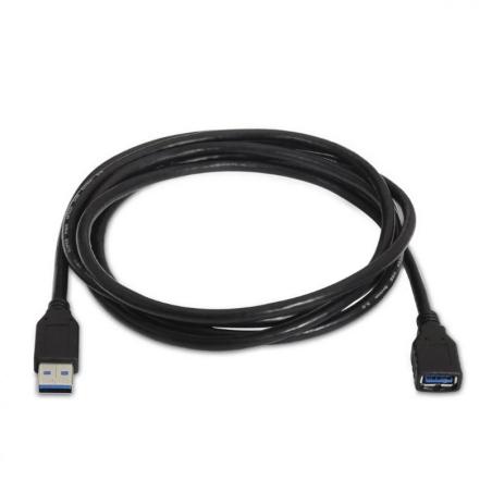 Aisens Cable USB 3.0 Tipo A/M-A/H negro 1.0m
