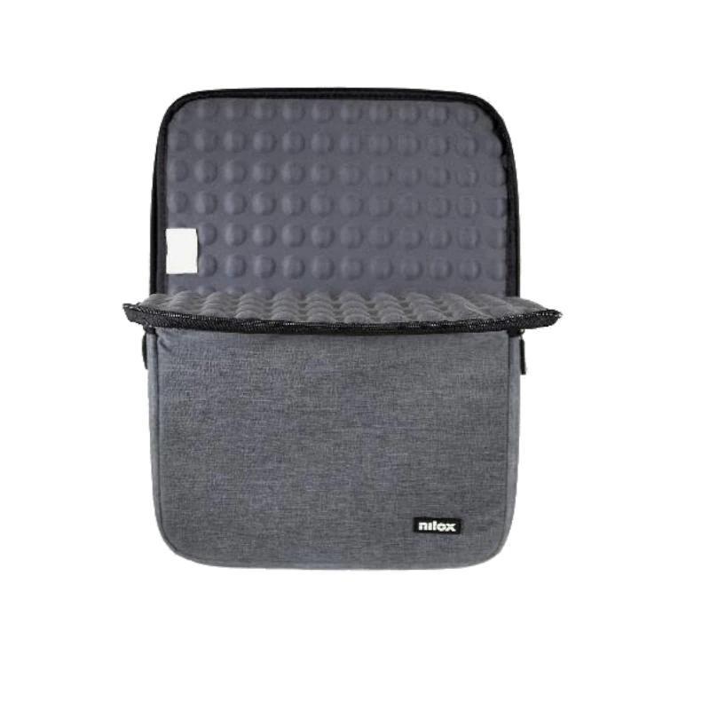 Funda de poliéster para portátil 14.1" gris