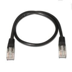 Aisens Latiguillo RJ45 CAT.6 UTP AWG24 negro 2.0m