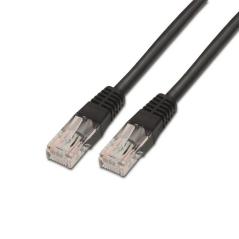 Aisens Latiguillo RJ45 CAT.6 UTP AWG24 negro 1.0m