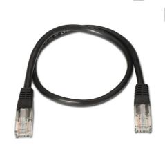 Aisens Latiguillo RJ45 CAT.6 UTP AWG24 negro 1.0m