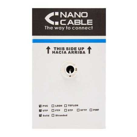 Nanocable Bobina RJ45 CAT5E UTP Flexible 305Mts