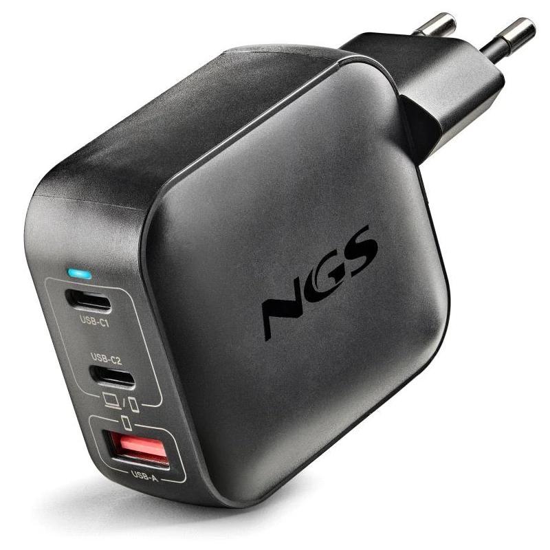 NGS CARGADOR GAN PARED ULTRARAPIDO 100W 3 P NGS CARGADOR GAN PARED ULTRARAPIDO 100W 3 P
