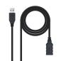 Nanocable Cable USB 3.0 Tipo A/M-A/H Negro 1.0 m