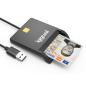 iggual Lector DNI SIP tarjetas ID USB 2.0 negro iggual Lector DNI SIP tarjetas ID USB 2.0 negro