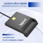 iggual Lector DNI SIP tarjetas ID USB 2.0 negro iggual Lector DNI SIP tarjetas ID USB 2.0 negro