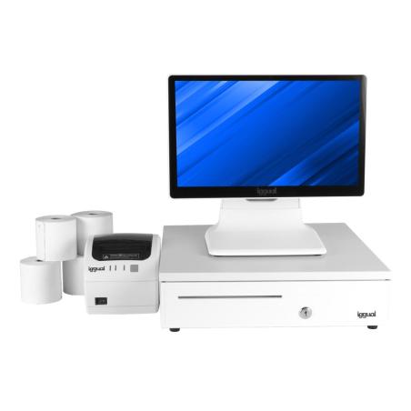 Pack completo TPV blanco 15,6" N100 30PW EASY80W