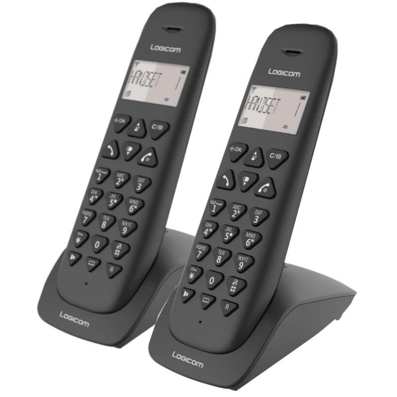 Logicom Telefono DECT Vega 250 Negro Duo Logicom Telefono DECT Vega 250 Negro Duo
