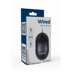 GEMBIRD Ratón óptico USB 3 botones cable Negro