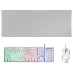 Mars Gaming Combo MCPX GAMING 3IN1 RGB BLANCO