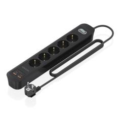 Aisens Regleta 5 tomas interruptor PD 2xUSBC 2xUSB