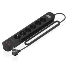 Aisens Regleta 6 tomas interruptor PD 2xUSBC 2xUSB