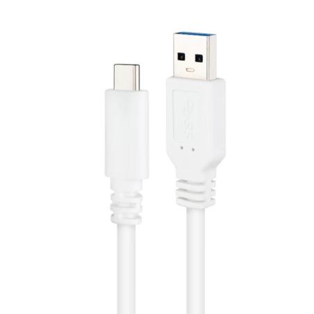 Nanocable Cable USB 3.1 Gen2 USB-C/A 2 M Blanco