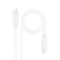 Nanocable Cable USB2.0 3A USB-C/M-M 1.5 Blanco