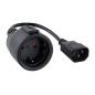 Nanocable Cable Adaptador C14/M a CEE7/H, 25cm Nanocable Cable Adaptador C14/M a CEE7/H, 25cm