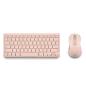 NGS KIT TECLADO Y RATON MULTIFUNCION RECARG ROSA