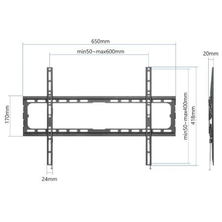 iggual SPTV16 Soporte TV 37"-80" 45kg pared fijo