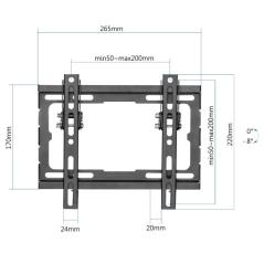 iggual SPTV12 Soporte TV pared 23"-43" 45kg Tilt